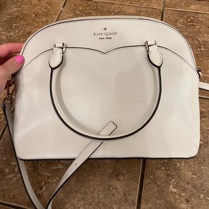White Kate spade purse, gently used